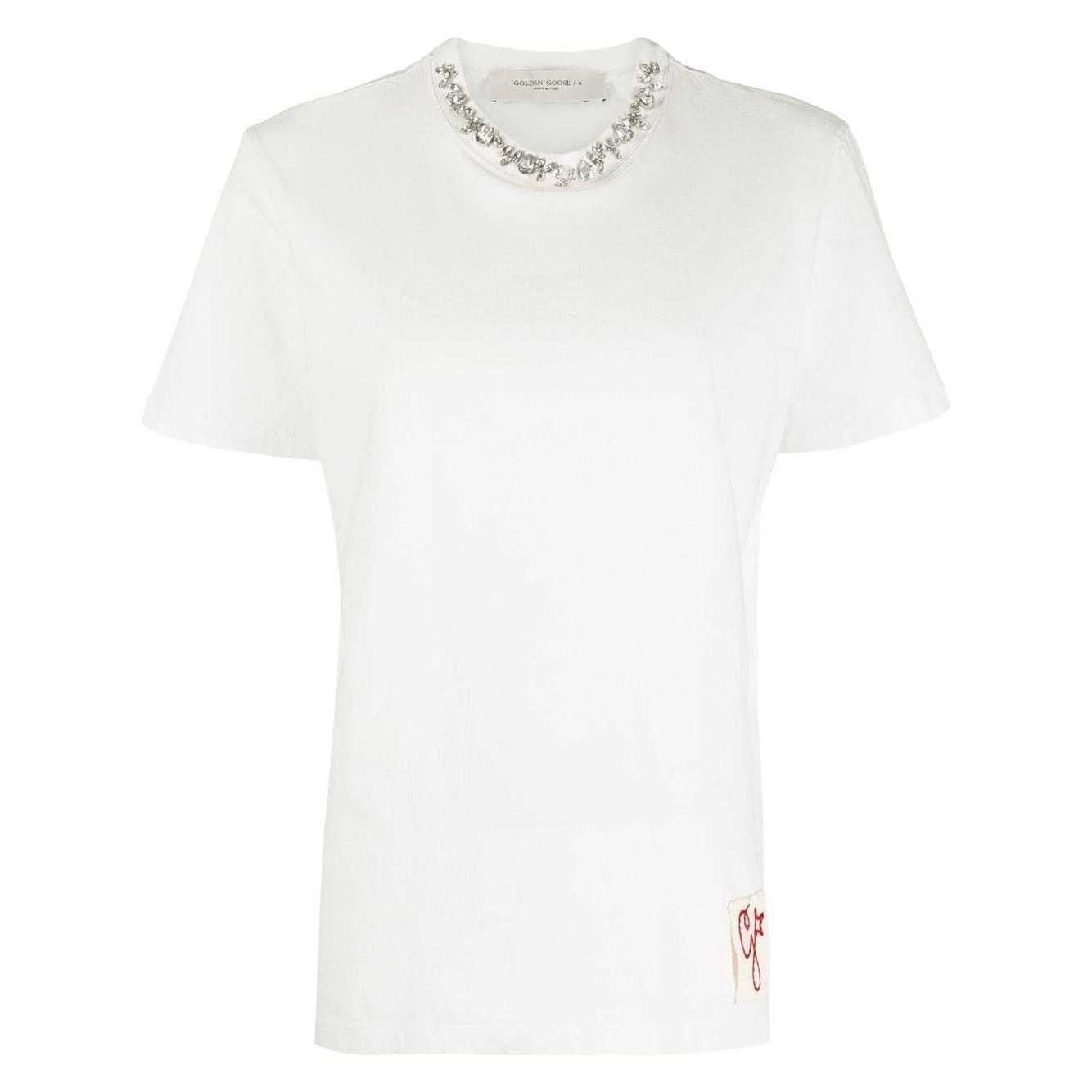 Golden Goose T-shirts and Polos White Topwear Golden Goose