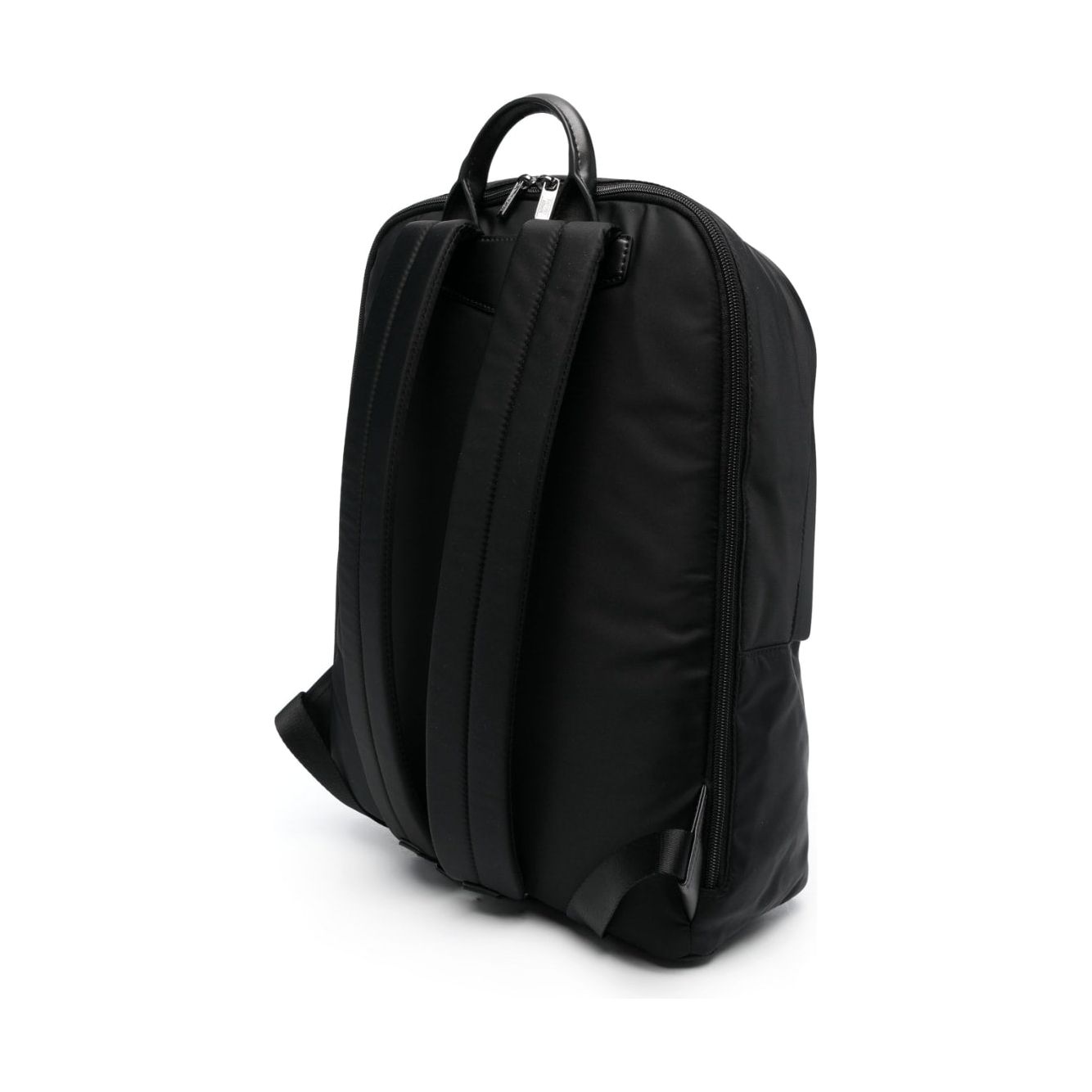 Front view with bag zipped and handles upright.