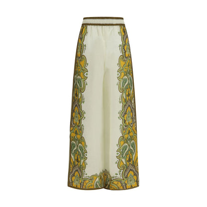 Alemais Beige Linen Casual Pants