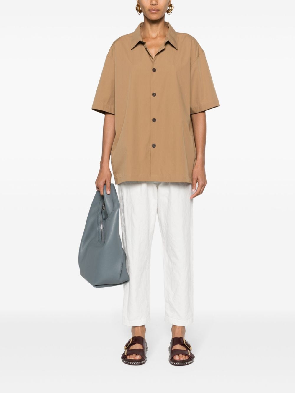 STUDIO NICHOLSON Shirts Beige Shirts Studio Nicholson