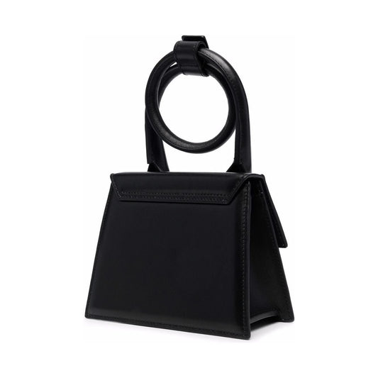 JACQUEMUS Black leather Le Chiquito Noeud mini bag Handbag JACQUEMUS