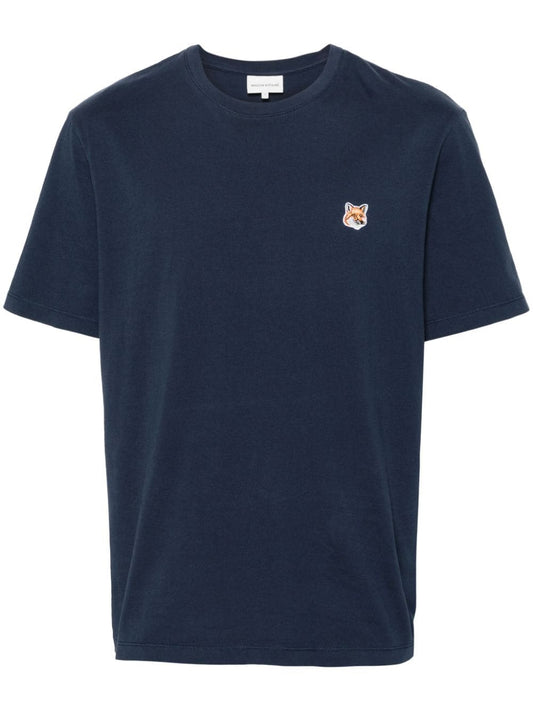 MAISON KITSUNE' T-shirts and Polos Blue Topwear Maison Kitsune'