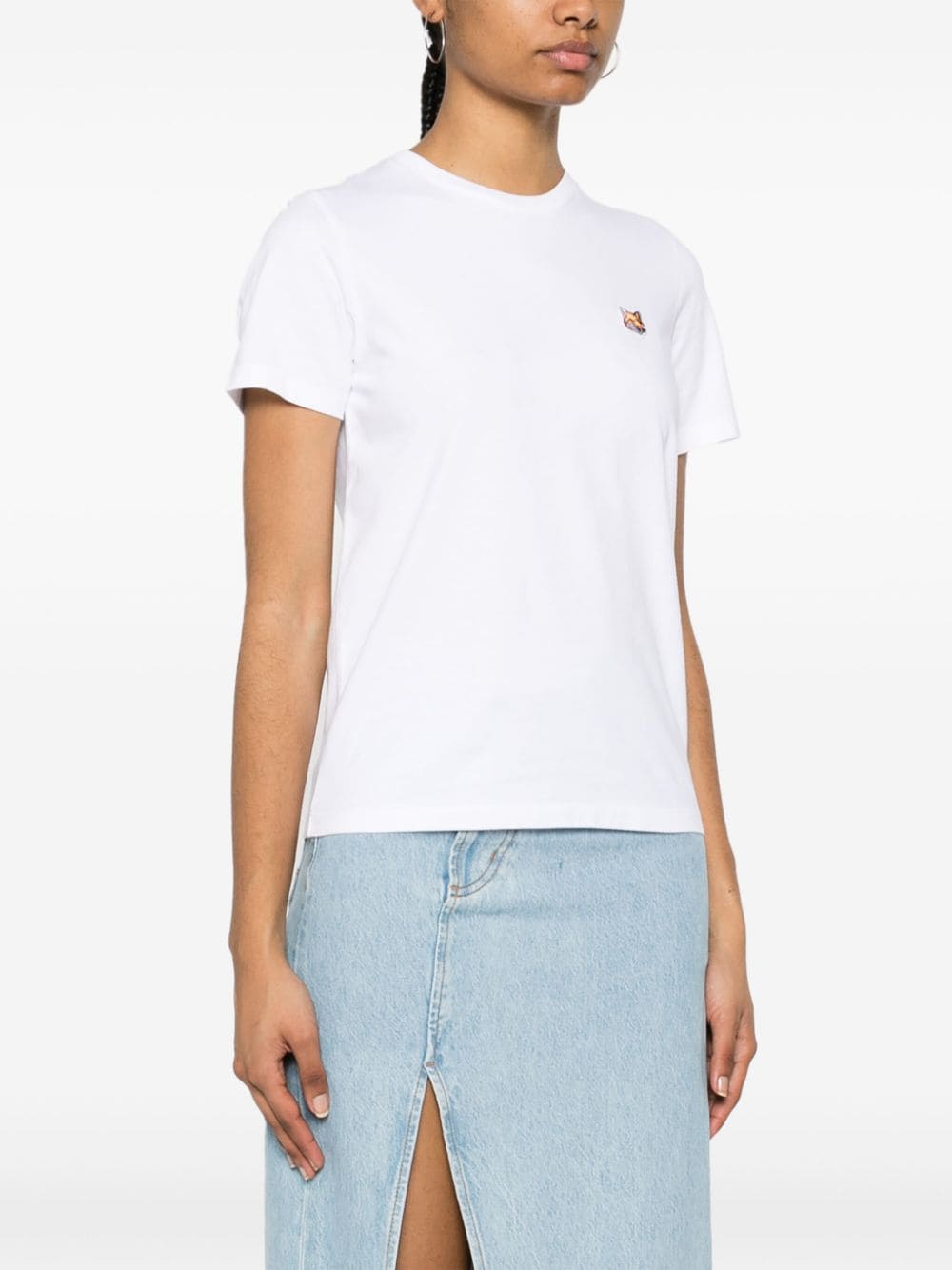 MAISON KITSUNE' T-shirts and Polos White Topwear Maison Kitsune'