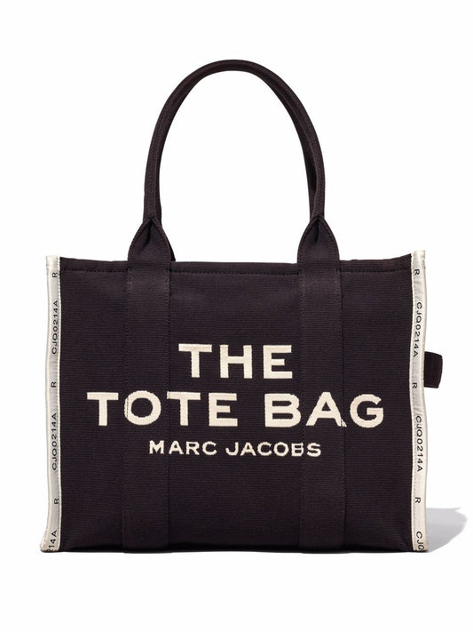 Marc Jacobs cotton-blend The Jacquard Large Tote bag Black