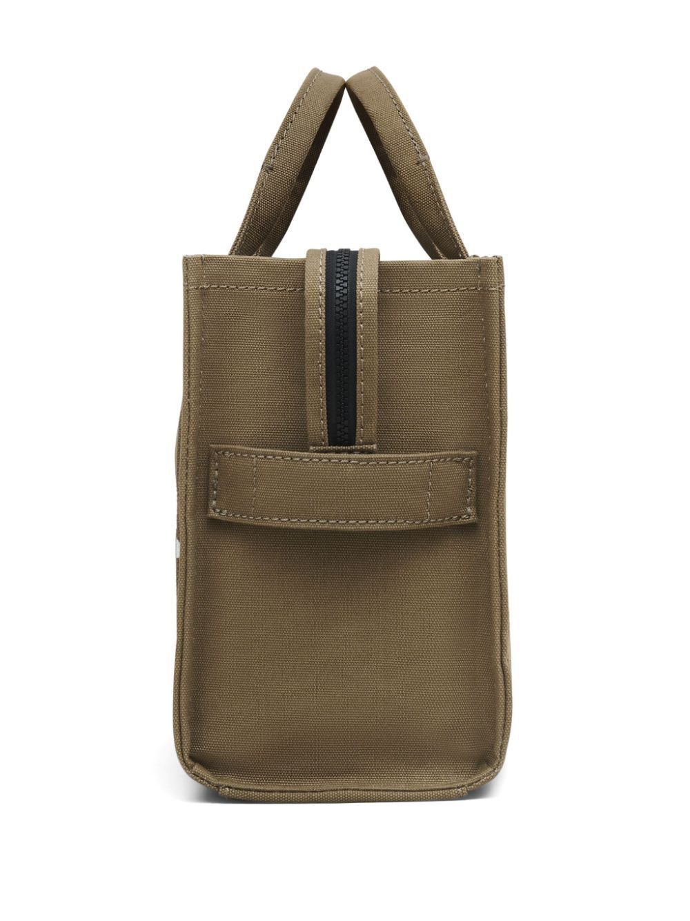 Front view with bag zipped and handles upright.