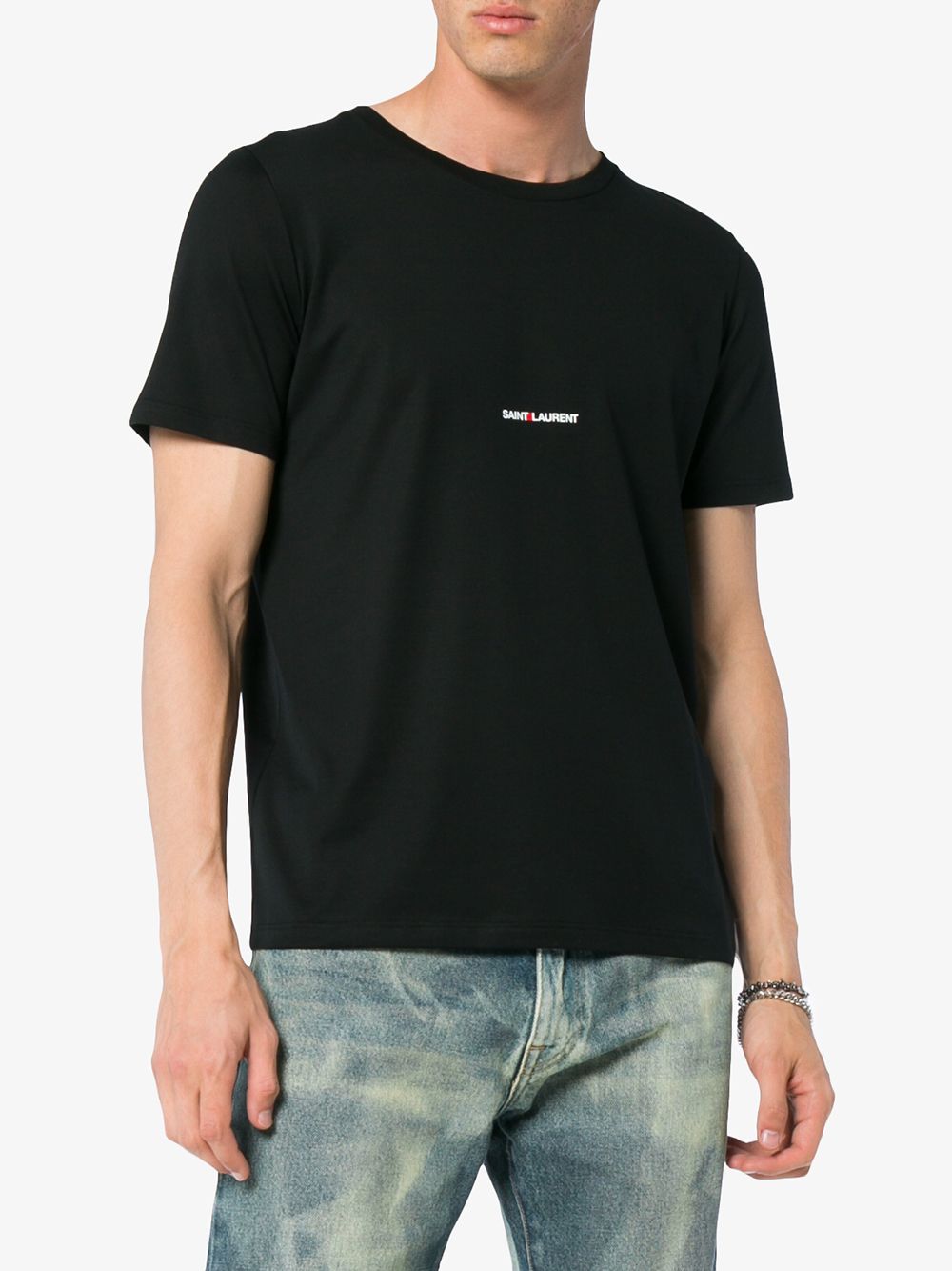 Saint Laurent  T-shirts and Polos Black Topwear Saint Laurent