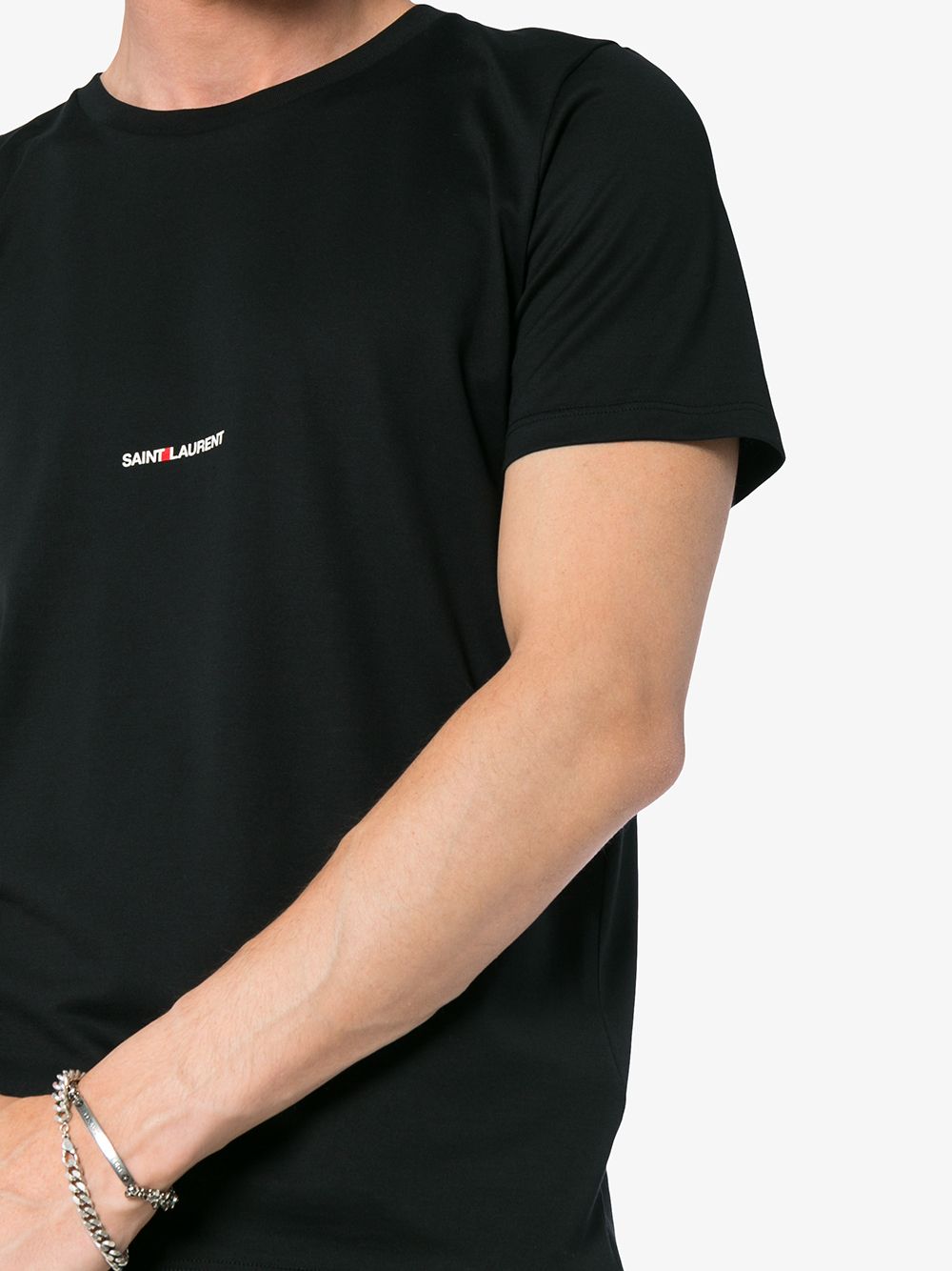 Saint Laurent  T-shirts and Polos Black Topwear Saint Laurent