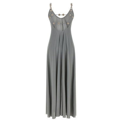 Eres Silver Polyamide Long Dress