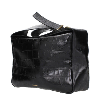 Jil Sander Black Leather Crossbody Bag