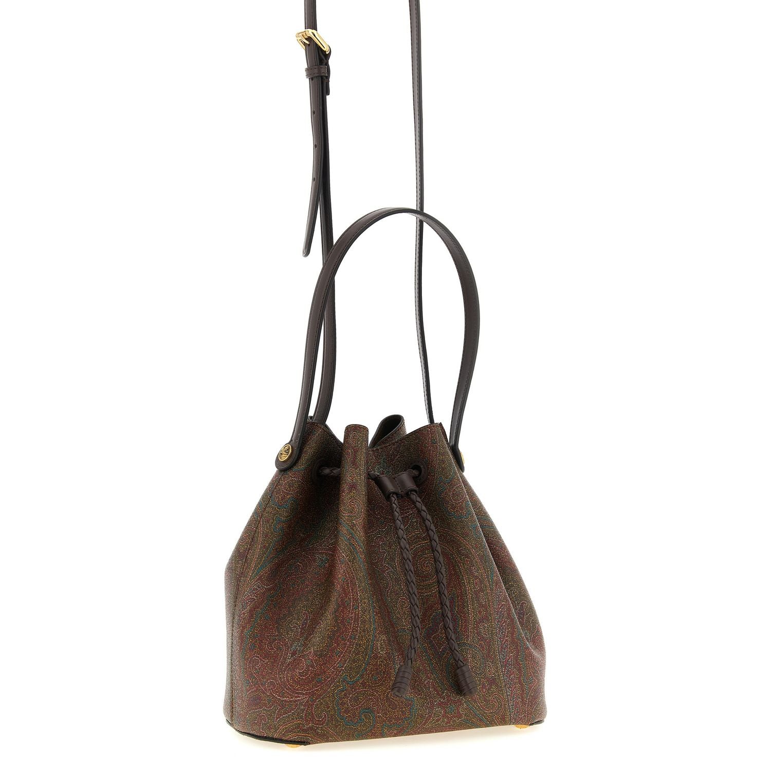 Etro Brown Cotton Handbag