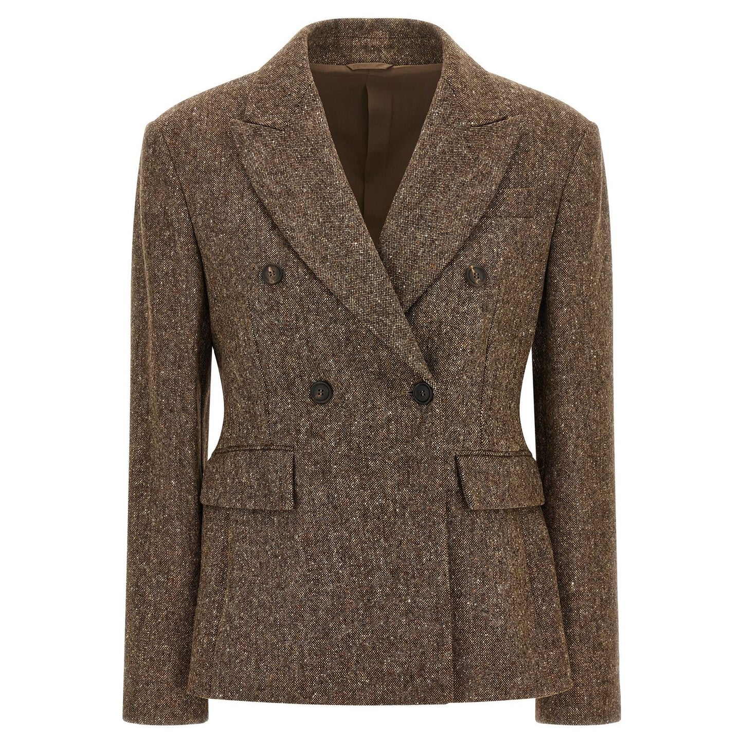 Brunello Cucinelli Brown Virgin Wool Blazer