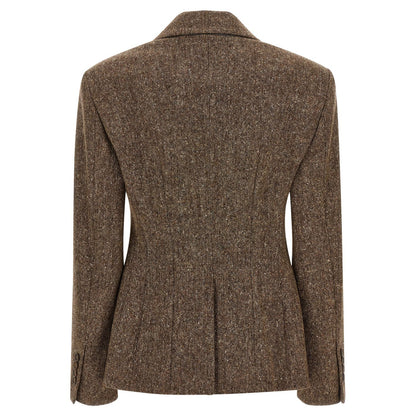 Brunello Cucinelli Brown Virgin Wool Blazer