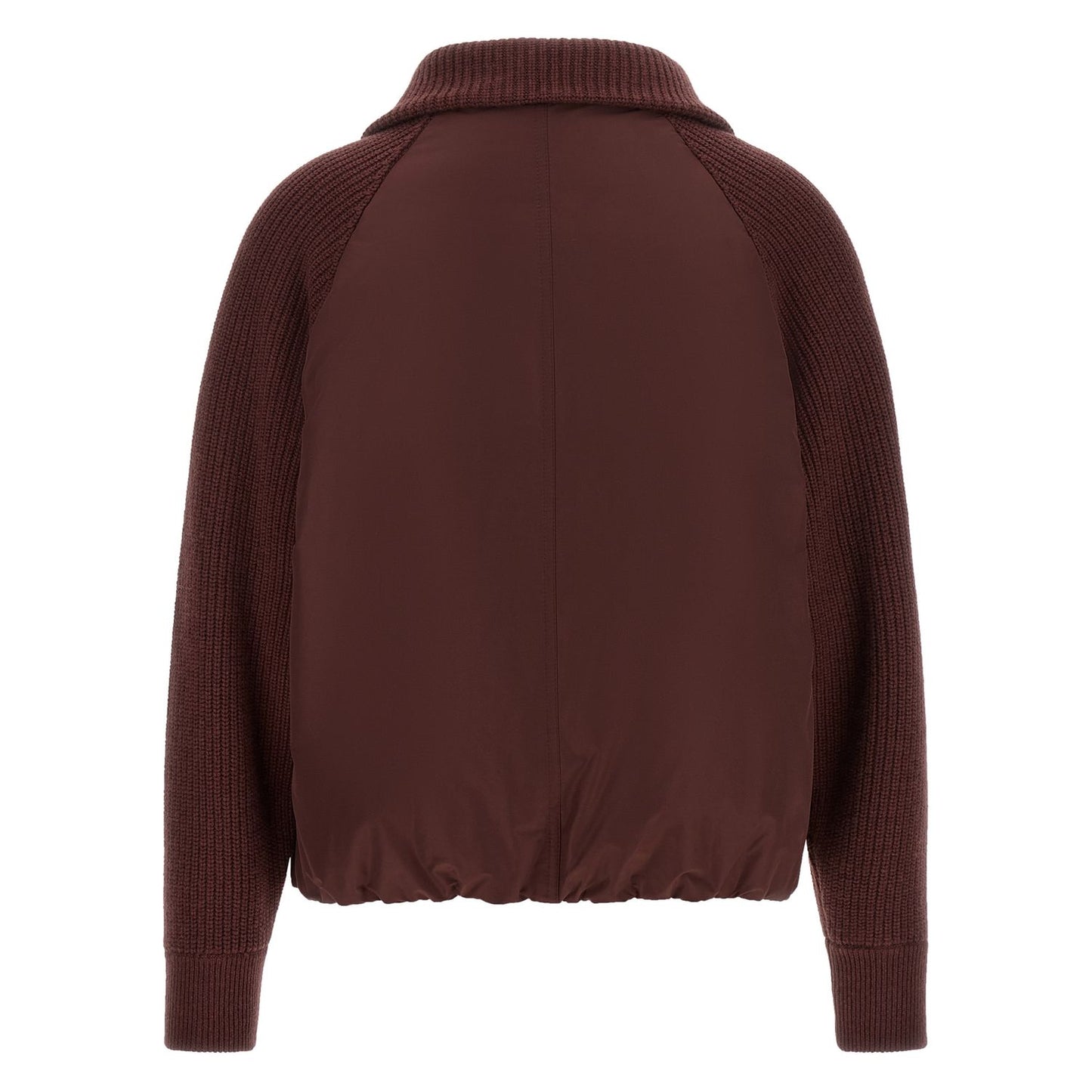 Brunello Cucinelli Bordeaux Cotton Bomber