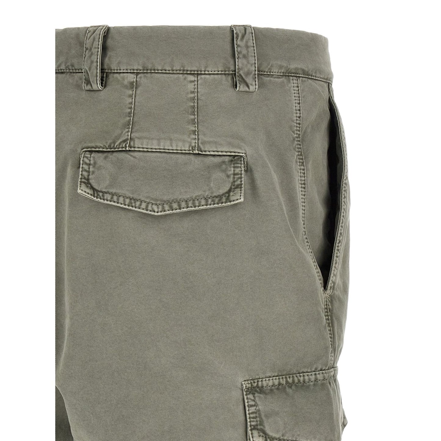 Brunello Cucinelli Bicolor Cotton Cargo Pants
