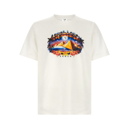Casablanca White Organic Cotton T-Shirt
