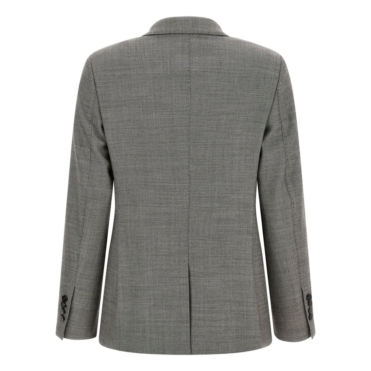 Alberto Biani Gray Wool Blazer