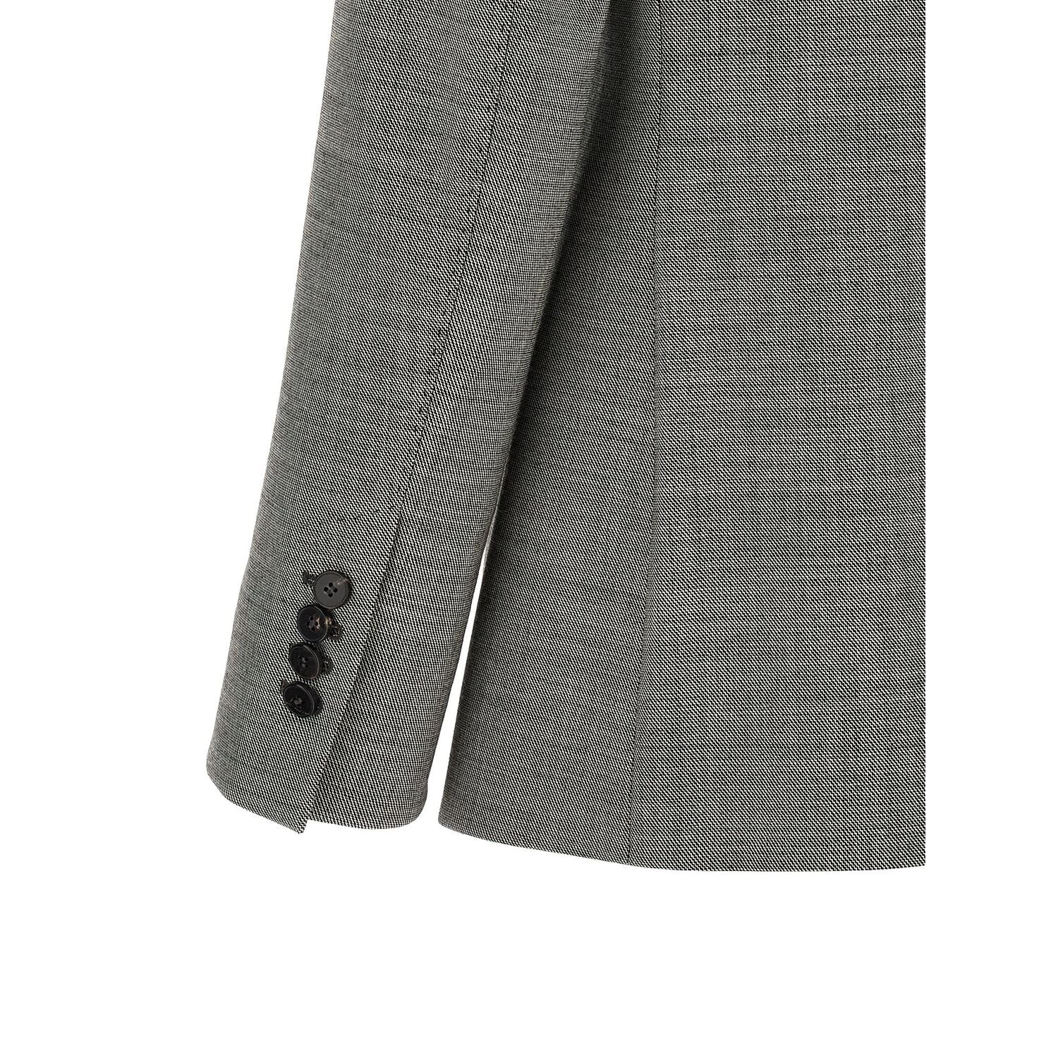 Alberto Biani Gray Wool Blazer