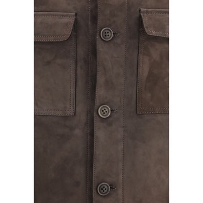 Salvatore Santoro Brown Leather Leather Jacket