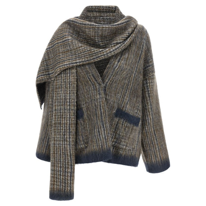 Brunello Cucinelli Gray Wool Cardigan