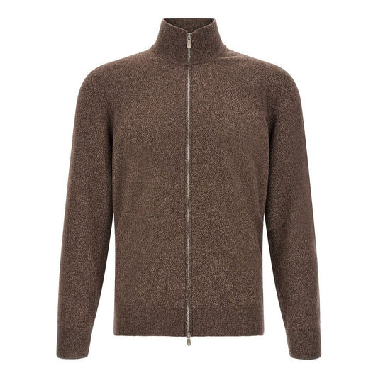Brunello Cucinelli Brown Cashmere Cardigan