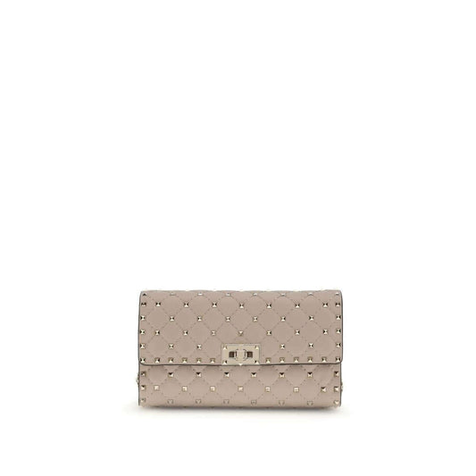 Valentino Garavani Beige Calf Leather Bos Taurus Shoulder Bag