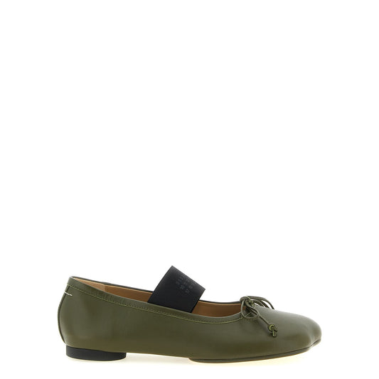 MM6 Maison Margiela Bicolor Lambskin Ballet Flats