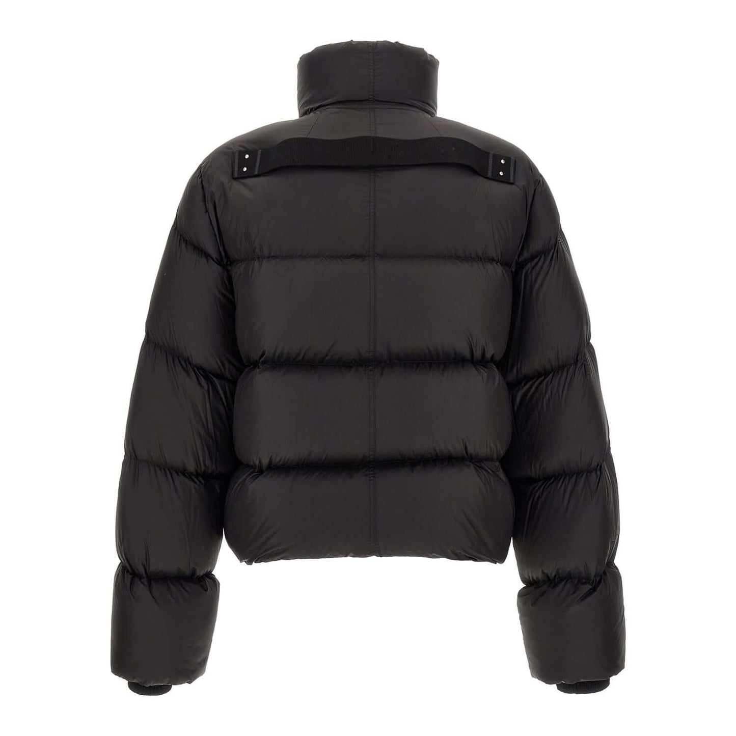 Rick Owens Black Nylon Full-Length Jacket