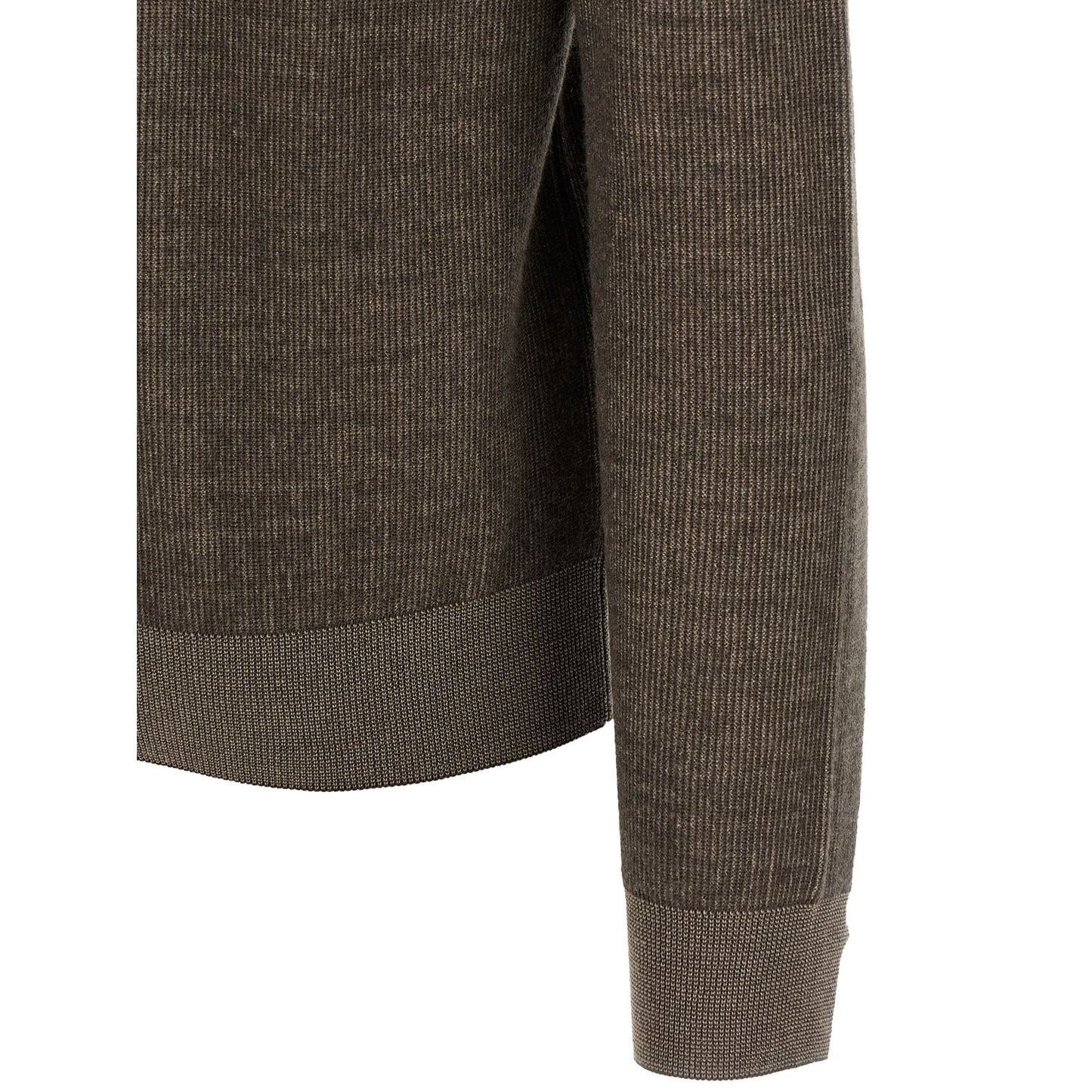 Brioni Brown Cashmere Cardigan