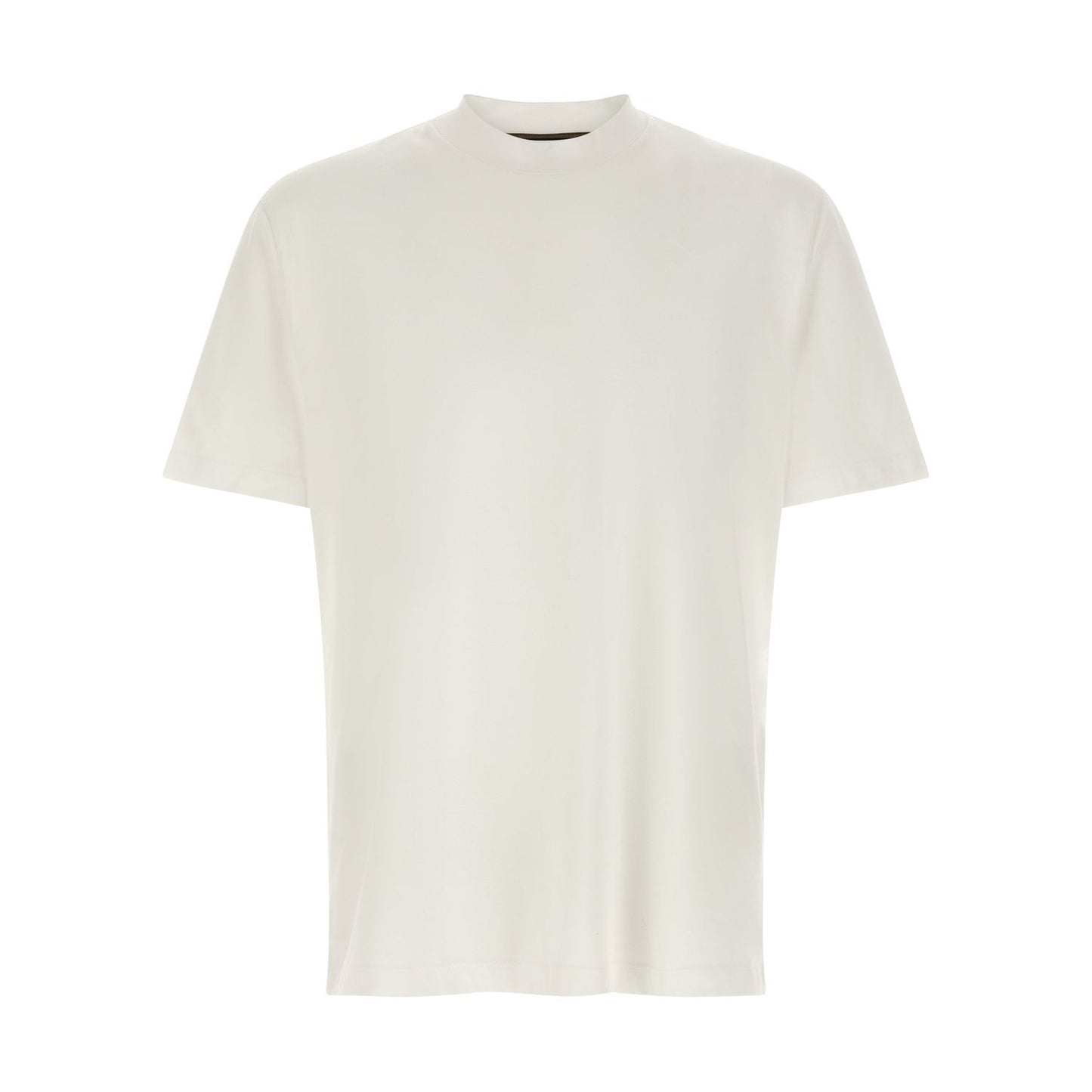 Brioni White Cotton T-Shirt