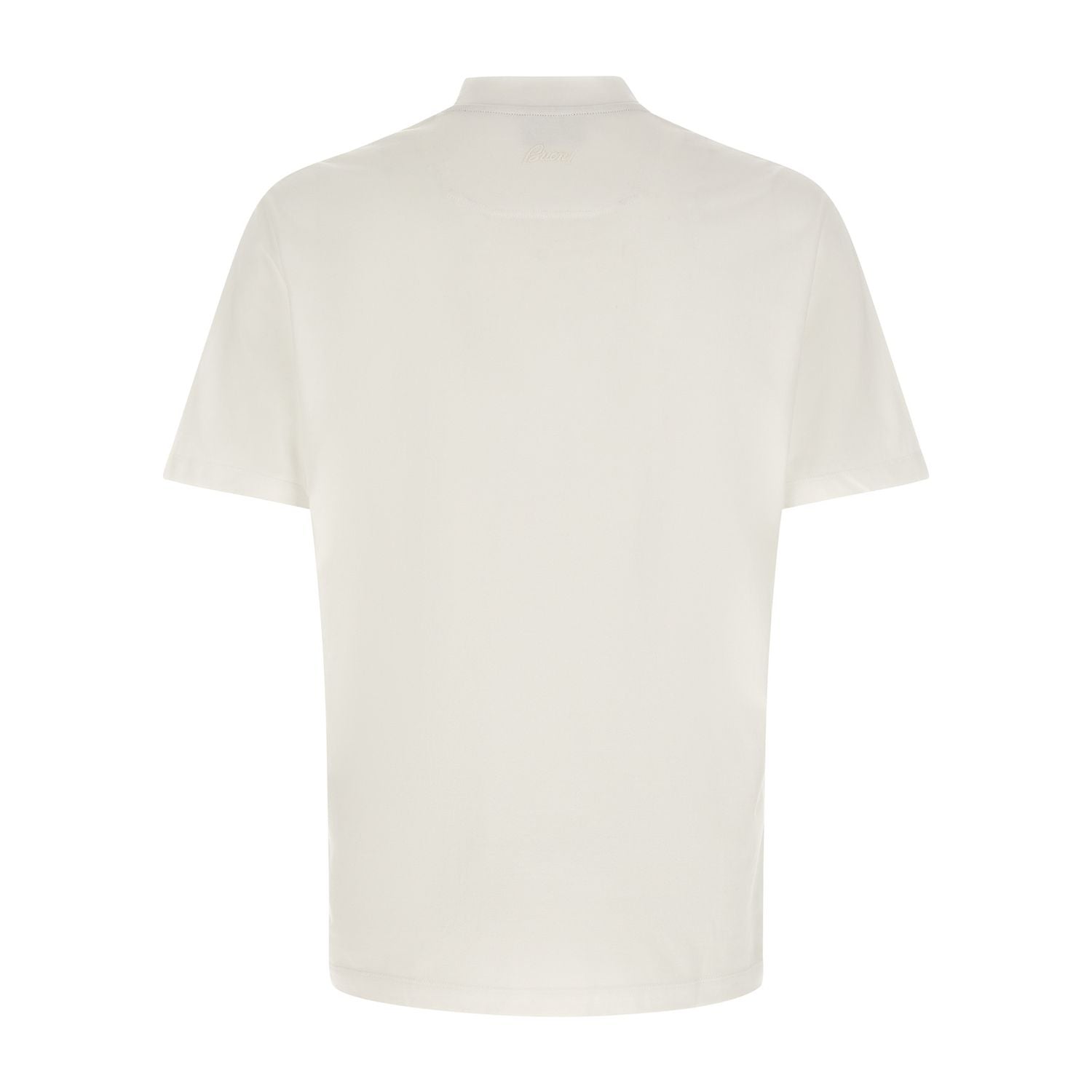 Brioni White Cotton T-Shirt