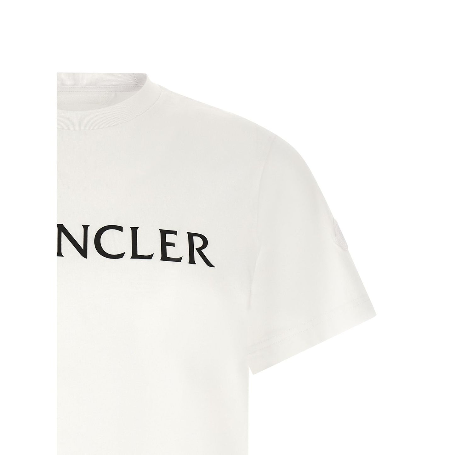 Moncler White Cotton T-Shirt