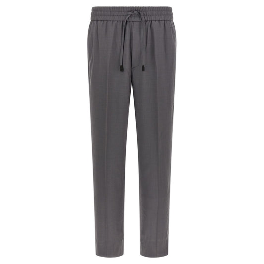 Brioni Gray Wool Casual Pants