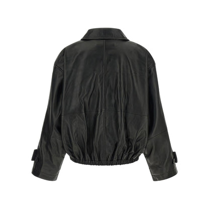 Rohe Black Lamb Leather Leather Jacket