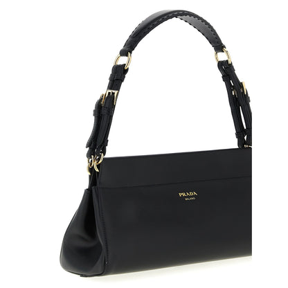 Prada Black Calfskin Shoulder Bag