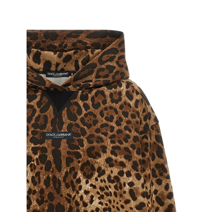 Dolce & Gabbana Brown Cotton Hoodie