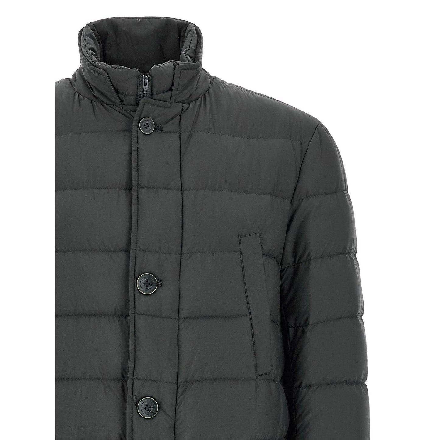 Herno Gray Polyamide Coat