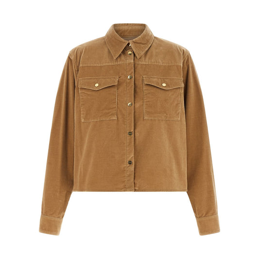 Max Mara Beige Cotton Denim Jacket