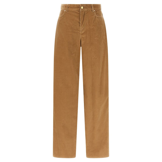 Max Mara Beige Cotton Casual Pants