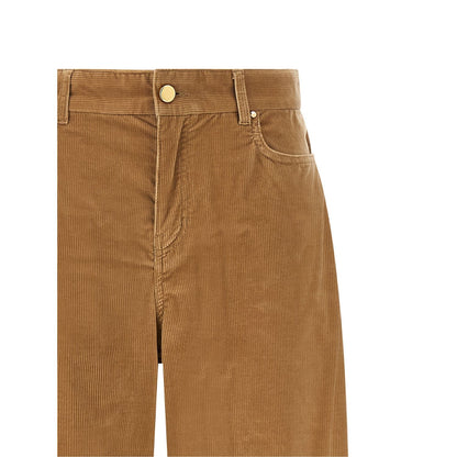 Max Mara Beige Cotton Casual Pants