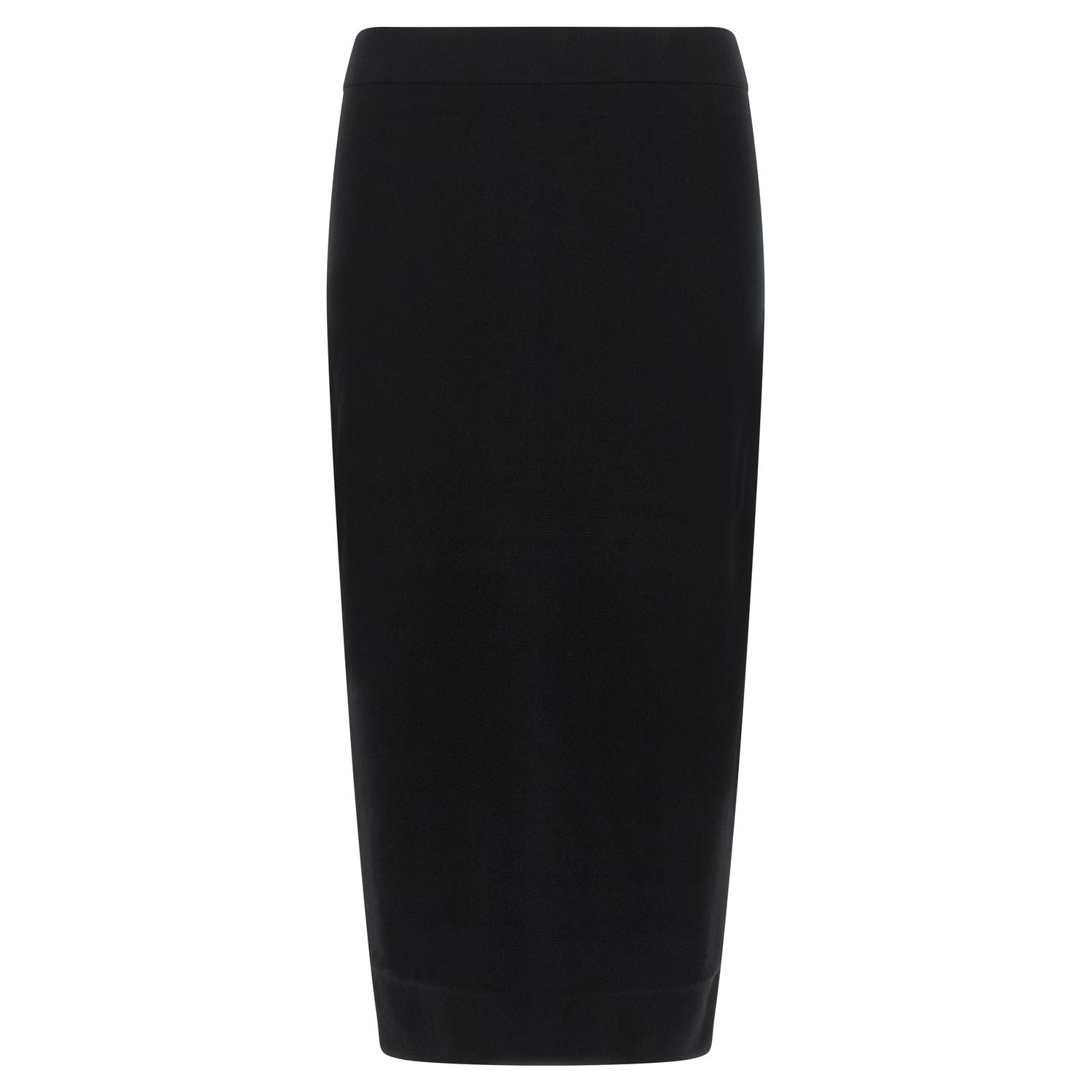 Max Mara Black Viscose Midi Skirt