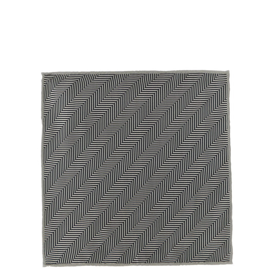 Brunello Cucinelli Gray Silk Pocket Square