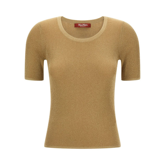 Max Mara Gold Polyamide T-Shirt
