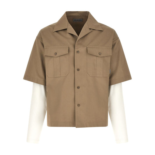 Balenciaga Beige Cotton Blouse