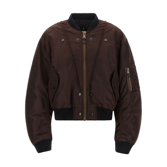 Maison Margiela Brown Polyamide Bomber