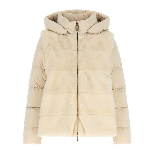 MooRER White Wool Shell Jacket