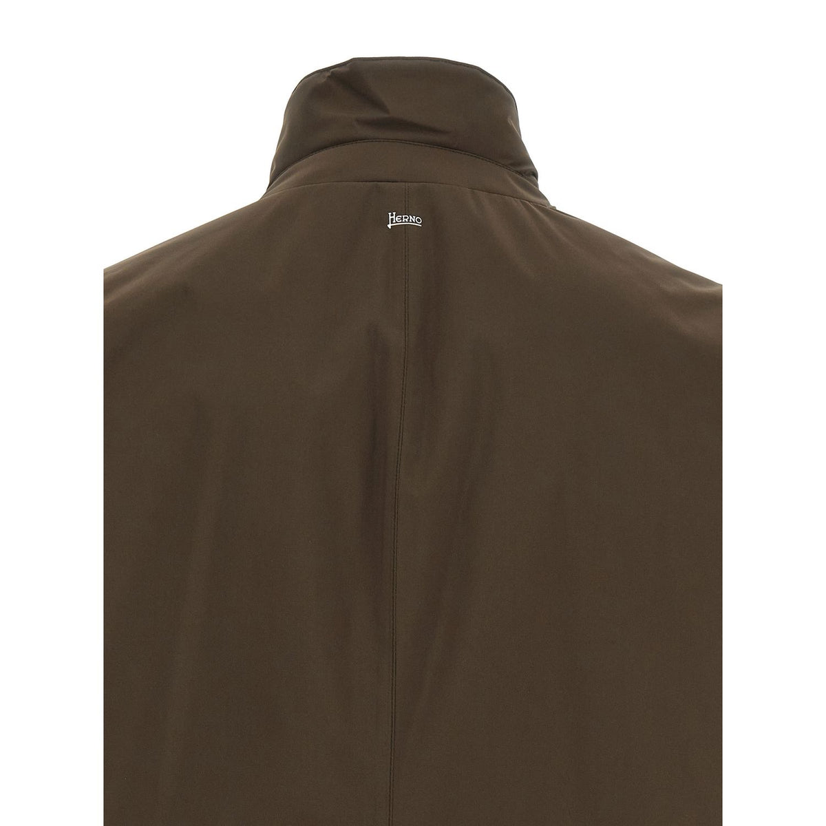 Herno Brown Polyester Full-Length Jacket