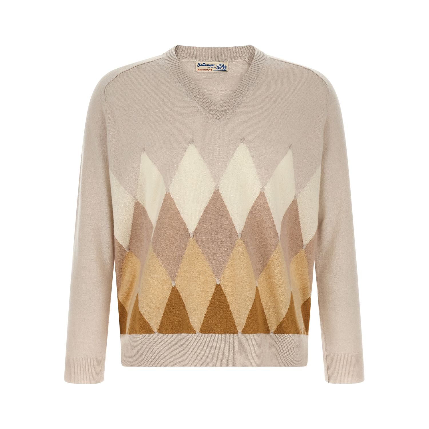 Ballantyne Beige Cashmere Cardigan