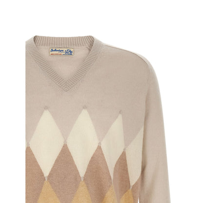 Ballantyne Beige Cashmere Cardigan