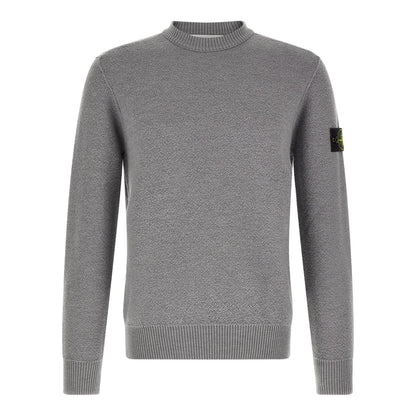 Stone Island Gray Virgin Wool Cardigan