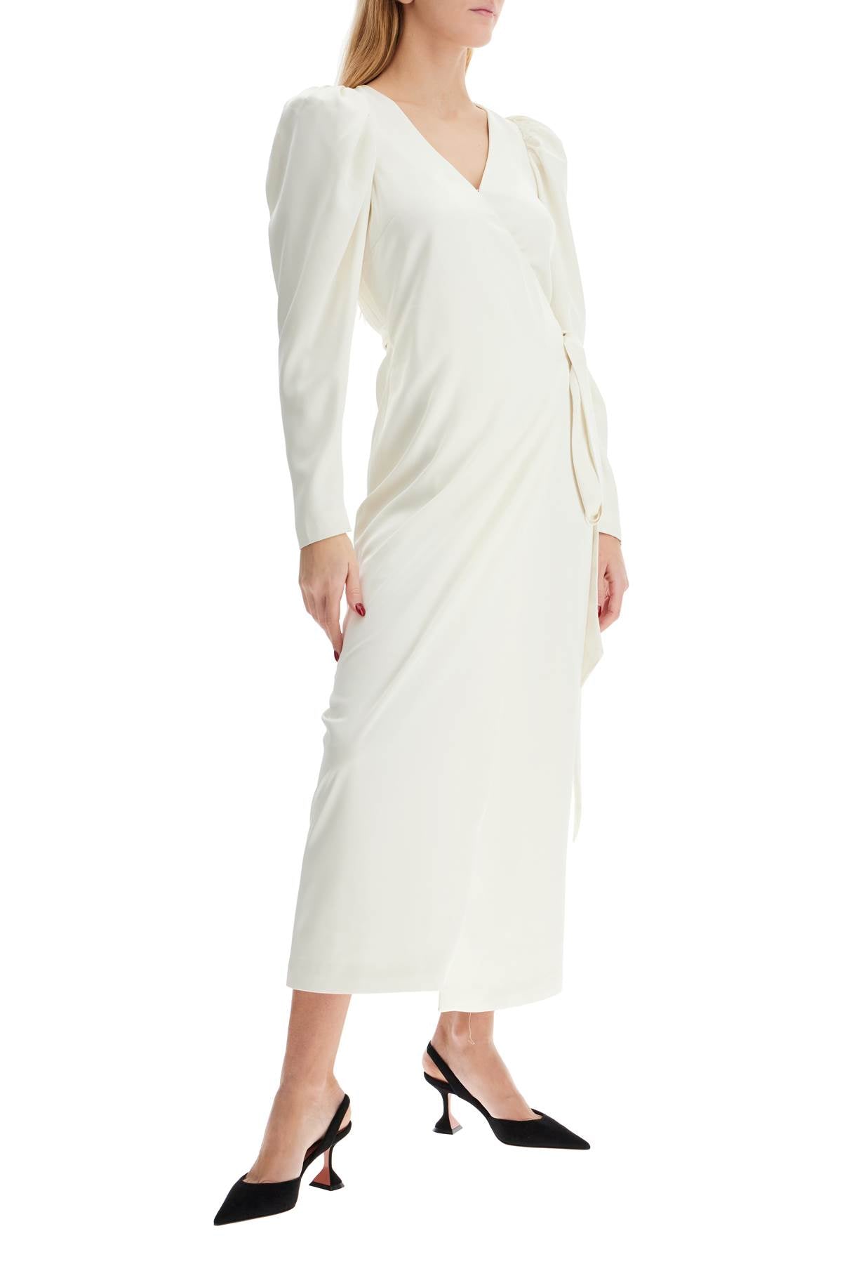 Rotate wrap midi dress with a wrap Dresses Rotate